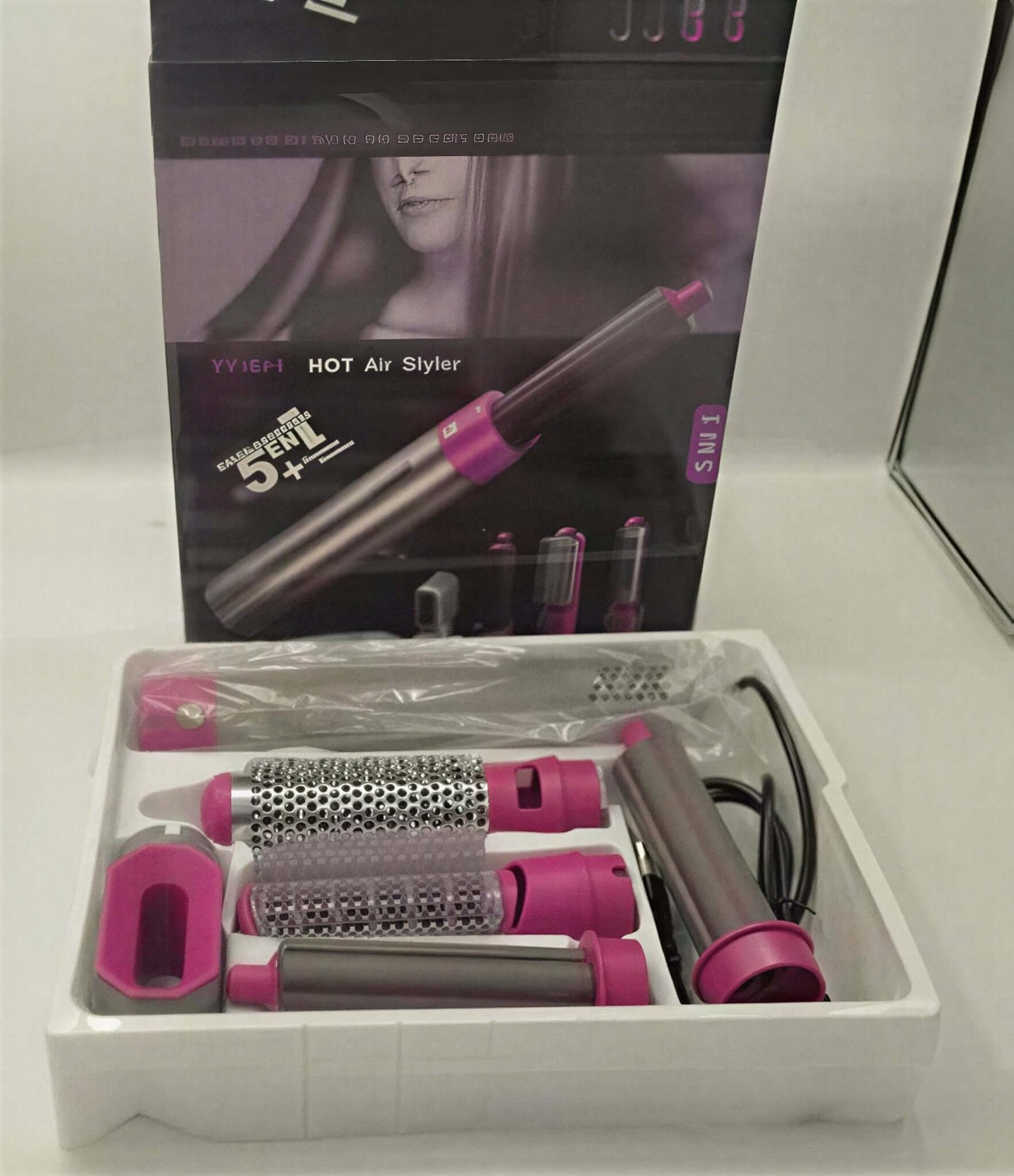 Hot Air Brush 5-in-1 – Hair Dryer & Styler for Smooth Salon Hair
